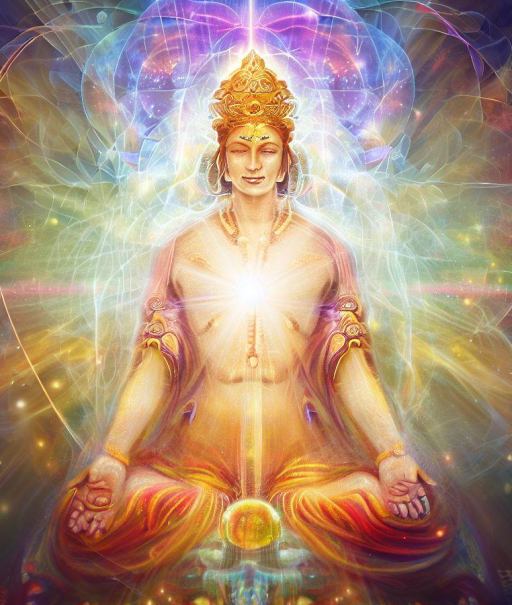 https://bhagya.cards Person meditating in front of a Brahma Yantra with rays of spiritual light illuminating their surroundings https://bhagya.cards Person meditating in front of a Brahma Yantra with rays of spiritual light illuminating their surroundings