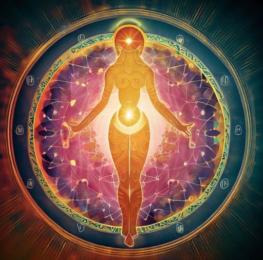 https://bhagya.cards Illustration of feminine energies represented by Chandra Yantra