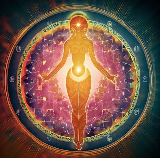 https://bhagya.cards Illustration of feminine energies represented by Chandra Yantra