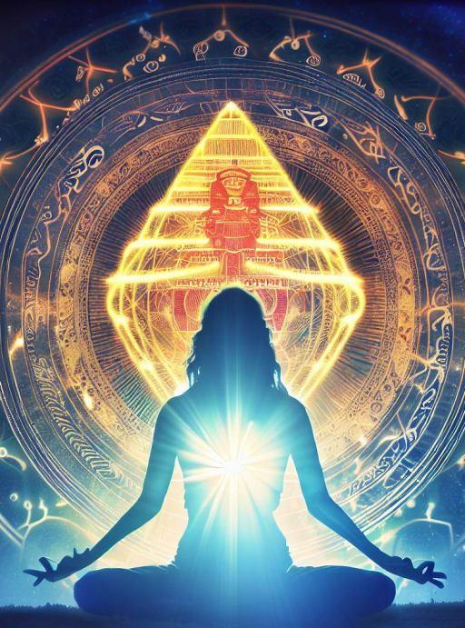 https://bhagya.cards Transformation and enlightenment experienced by an individual while connecting with the divine energy of Brahma Yantra